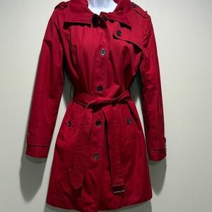 Michael Kors Women's Red Trench Coat